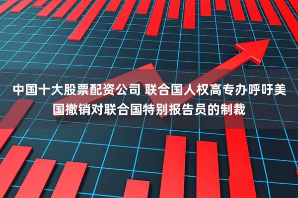 中国十大股票配资公司 联合国人权高专办呼吁美国撤销对联合国特别报告员的制裁